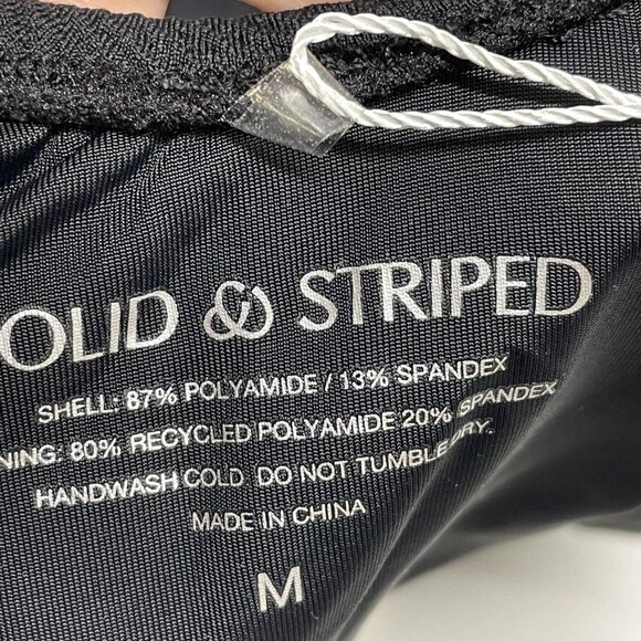 Solid & Striped Women’s Hailey One-Piece Swimsuit – Black – Size M - Picture 4 of 6